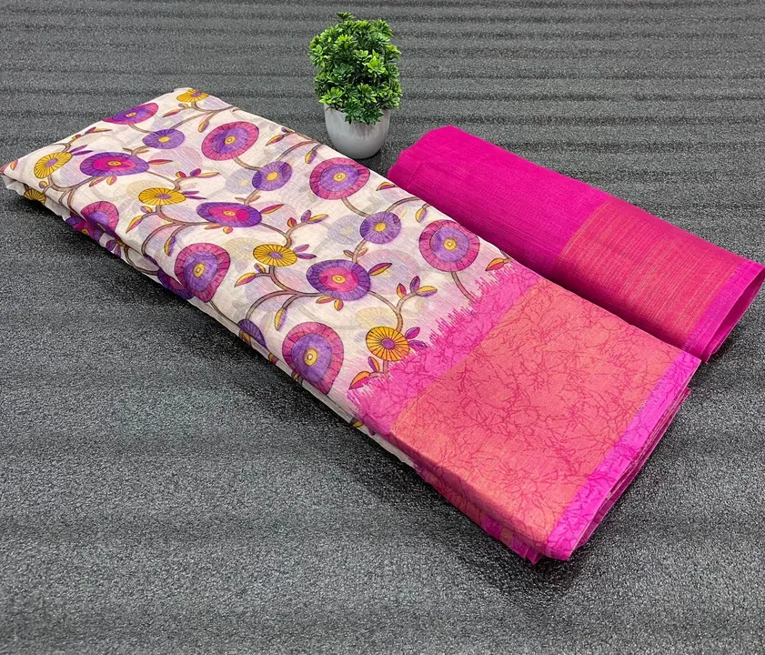 Cotton saree very border uploaded by Surat on 8/20/2023