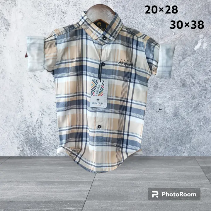 Boys 3×16 cotton shirts uploaded by Hasmukh creation on 8/20/2023