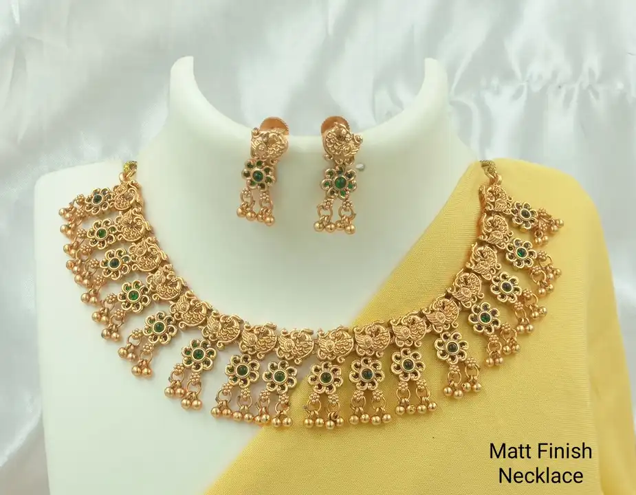 Mate finish necklace set uploaded by Aman Jain on 8/20/2023