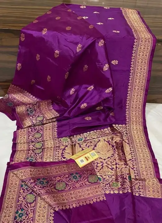 Pure katan handloom banarasi mina work sarees  uploaded by Zeya Textiles on 8/20/2023