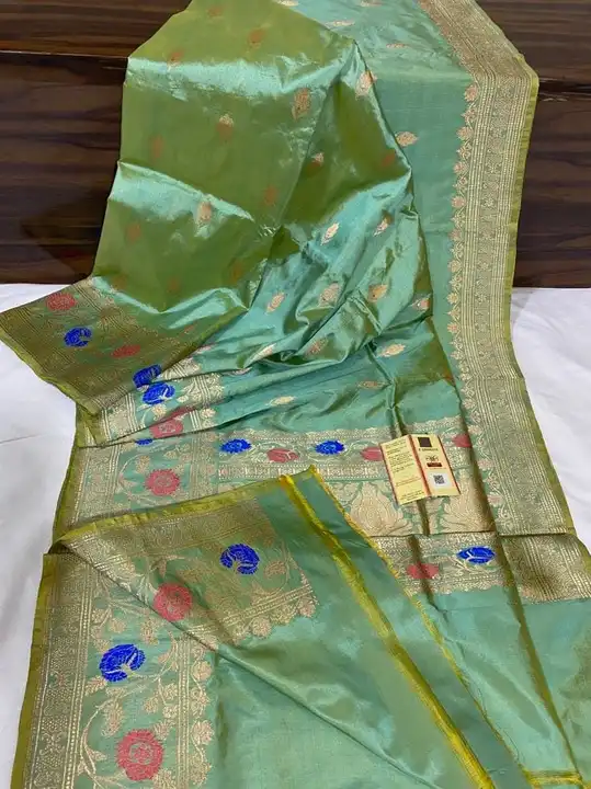 Pure katan handloom banarasi mina work sarees  uploaded by Zeya Textiles on 8/20/2023