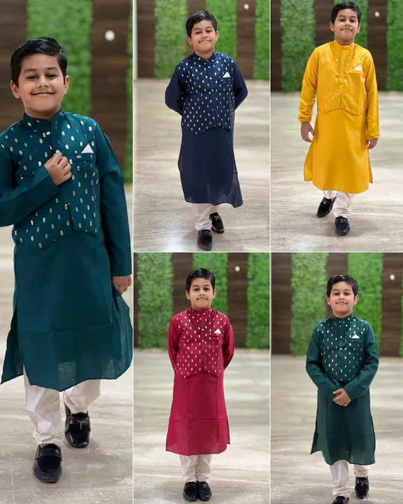 Catalogue :- LADOO (Kurta pyjama with attached Koti style) uploaded by business on 8/20/2023