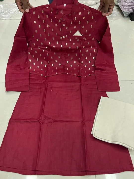 Catalogue :- LADOO (Kurta pyjama with attached Koti style) uploaded by Rang Bhoomi on 8/20/2023
