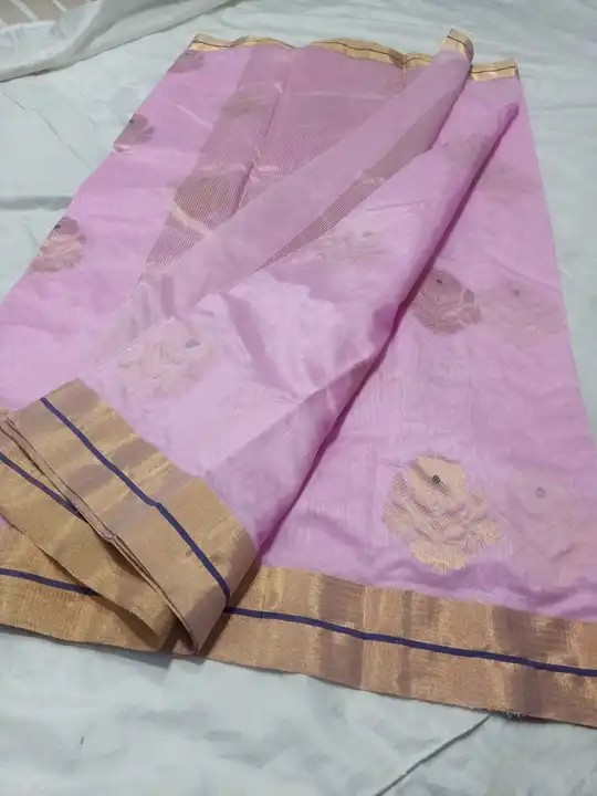 Chanderi silk saree  uploaded by Maa ahilya saree suit centre on 8/20/2023