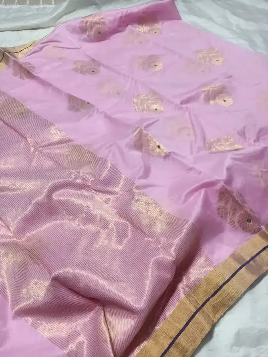 Chanderi silk saree  uploaded by Maa ahilya saree suit centre on 8/20/2023