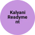 Business logo of Kalyani readyment