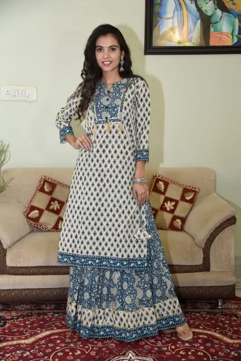 Kurti with skirt  uploaded by business on 8/20/2023
