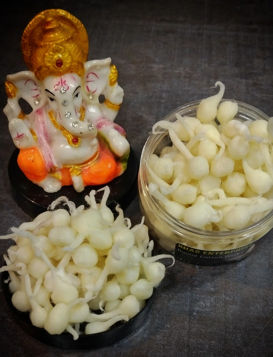 Round cotton wicks/dhoop batti/phool batti/ghee divet/vat/mixed with ghee/used in pooja and havan. uploaded by KHAS ENTERPRISE on 8/20/2023
