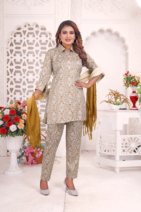 Exclusive designer cod set with dupatta in Hevy qwality reon14kg febric  uploaded by business on 8/20/2023