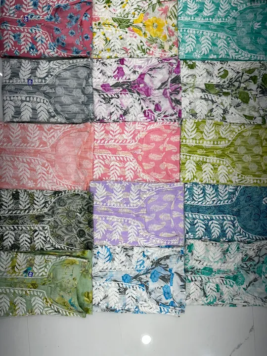 Lucknowi Chikankari Printed Mul Cotton Kurti  uploaded by Lucknowi_Nizami_Fashion on 8/21/2023