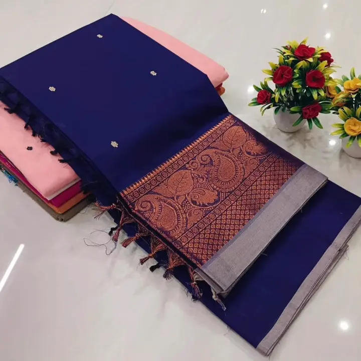 Kanchi Cotton Sarees uploaded by DHARUN TEX Traditional Cotton Sarees on 8/21/2023