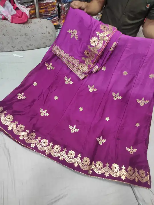 Pure d cinone fabric lehnga chunni+ blause  uploaded by business on 8/21/2023