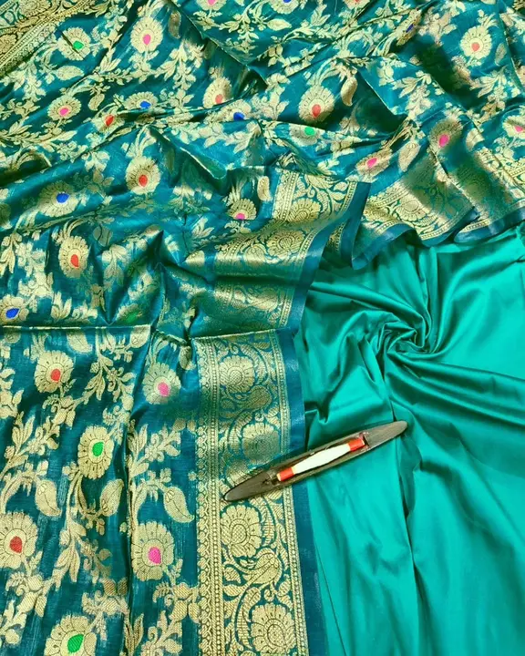 Banarasi Katan Silk Suit uploaded by REGALIA WEAVERS ENTERPRISES on 8/21/2023