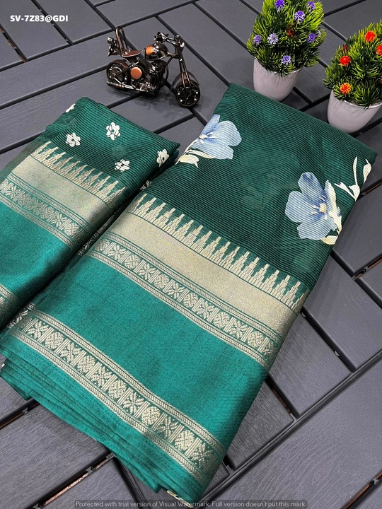Soft silk saree uploaded by business on 8/21/2023