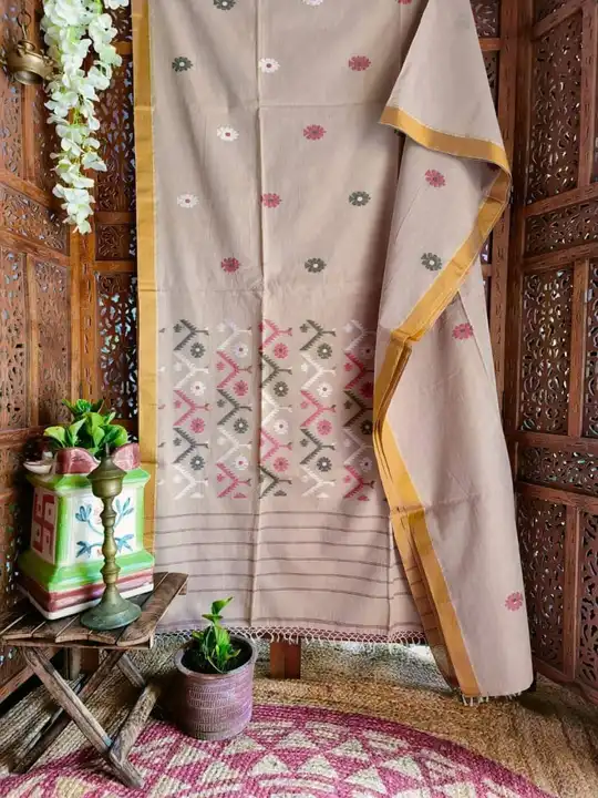 Pure cotton by cotton saree uploaded by Collating on 8/21/2023