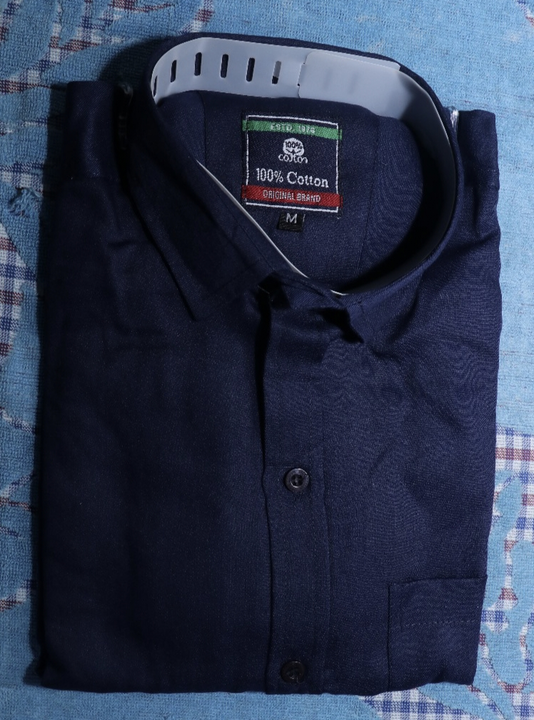 Cotton Plain Shirts Single Piece Size M Colour 4 uploaded by Karan Handloom And General Products on 8/21/2023