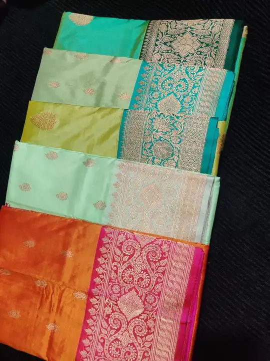 Pure katan handloom banarasi silk sarees  uploaded by business on 8/21/2023