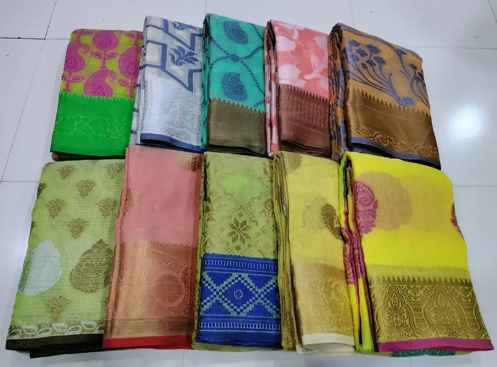 Organza Cotton Buta saree With blouse
Soft quality
 uploaded by Shv Sh Handloom on 8/21/2023