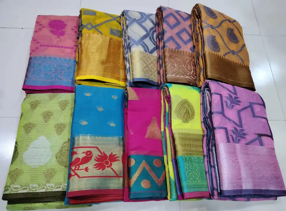 Organza Cotton Buta saree With blouse
Soft quality
 uploaded by Shv Sh Handloom on 8/21/2023