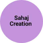 Business logo of Sahaj Creation