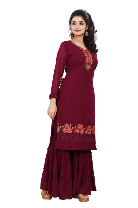 Gourgette kurti with Shara  uploaded by business on 8/21/2023