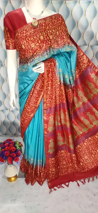 Post image Hey! Checkout my new product called
👆NEW COLLECTION

➡️DISCHARGE PRINT SAREE

➡️FABRIC:- KATAN SILK

➡️SAREE LENGTH:- 5.5 mtr➡️BLOUS 1.