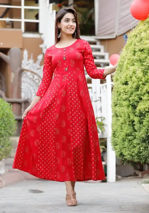Reyon fabric kurtis  uploaded by Pooja Fashion on 8/22/2023