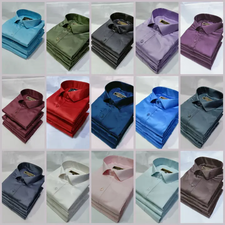Satin party wear shirts uploaded by business on 8/22/2023
