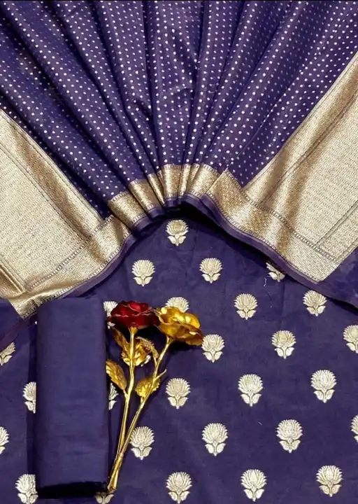 Banarasi Chanderi Silk Suits uploaded by REGALIA WEAVERS ENTERPRISES on 8/22/2023
