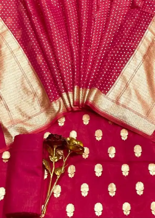 Banarasi Chanderi Silk Suits uploaded by business on 8/22/2023