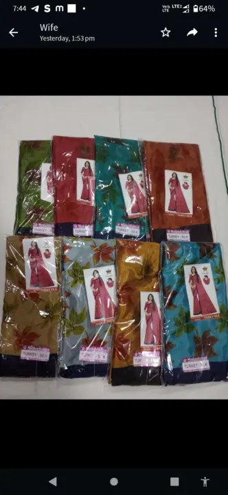 Sarees creap  uploaded by KBP FASHION on 8/22/2023