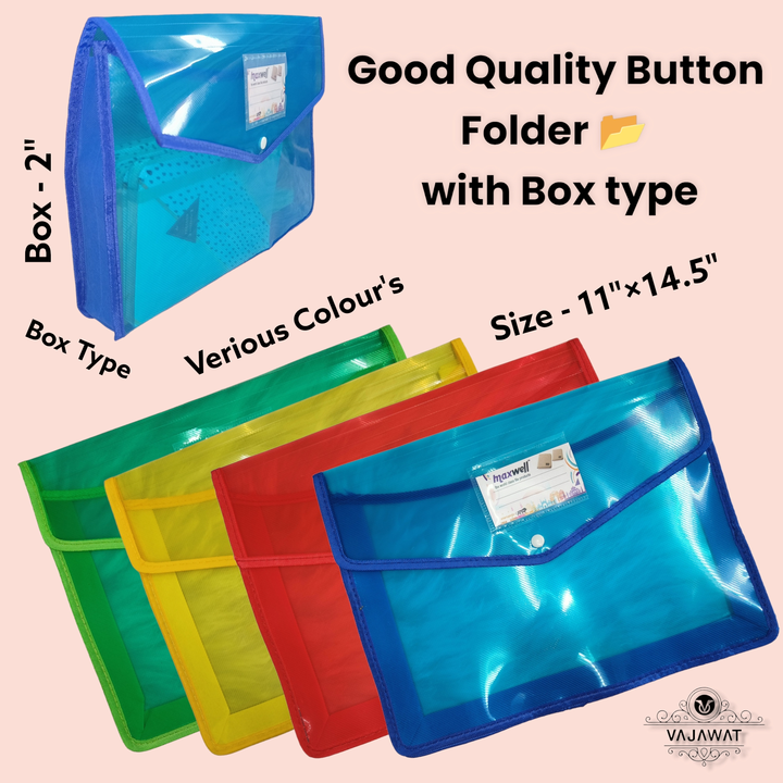 *Good Quality Button folder 📁📂 FC SIZE* 
 uploaded by Sha kantilal jayantilal on 8/22/2023