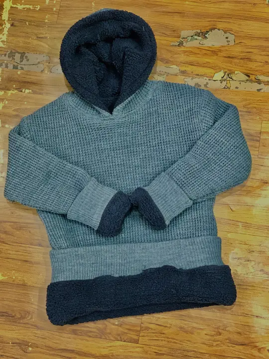 Gents hoddie pullover with full furr (Sherpa) inside  uploaded by business on 8/22/2023