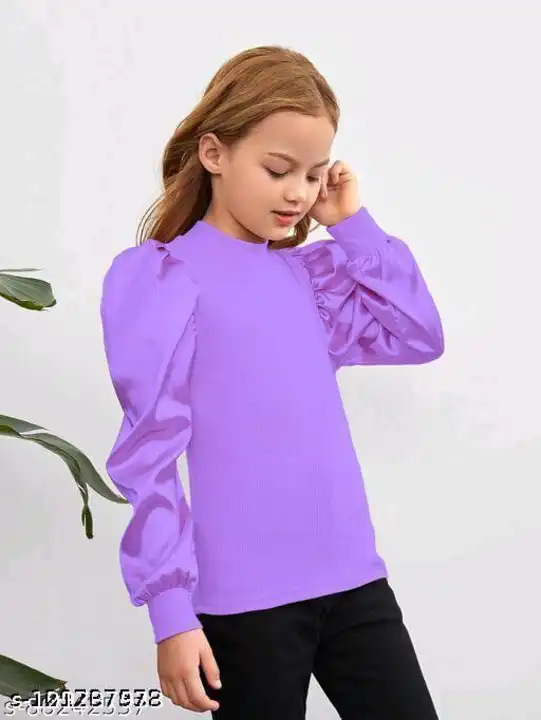Puff top for girl purple  uploaded by business on 8/22/2023
