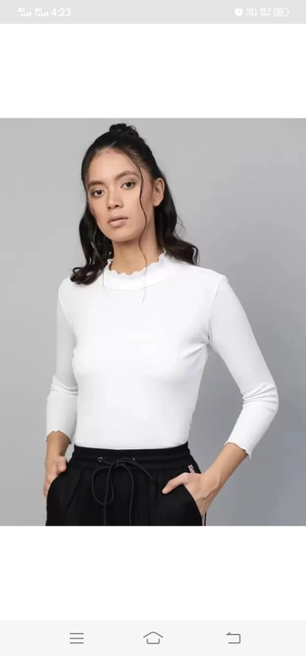 Lycra rib top for women  uploaded by business on 8/22/2023