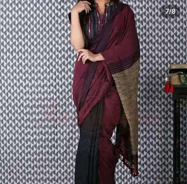 Pure linen ghichh saree  uploaded by business on 8/22/2023