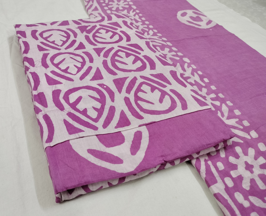 Smart new colour batik dress material  uploaded by Minerva Creation on 8/22/2023