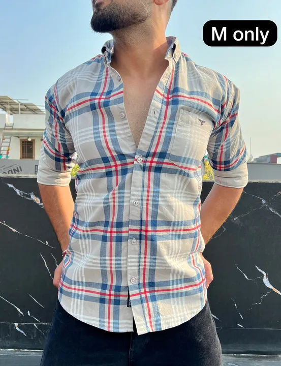 PURE HEAVY BRANDED COTTON SHIRTS CHECKS PATTERN NOE IN STOCK  uploaded by THE VASTRA VILLA on 8/23/2023