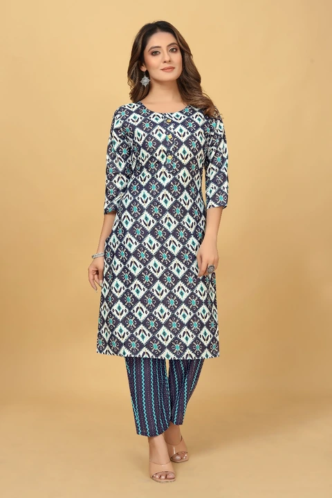 Post image For more content number 7990924881

FABRIC: COTTON

SLEEVES: 3/4 SLEEVES

Kurti  length -KNEE LENGTH (UPTO 42)

WORK: PRINTED

Sizes:-  S(36),M(38),L(40),XL(42),XXL(44)

Pent length- 37