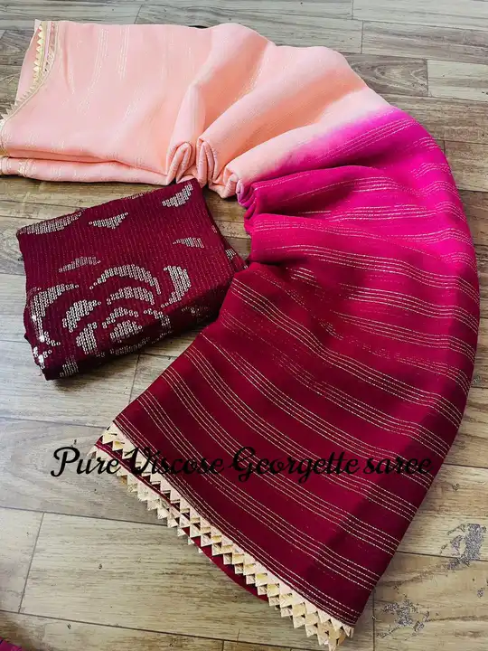 Georgette saree  uploaded by business on 8/23/2023