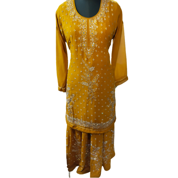 Ladies Panjabi suit with flaper uploaded by Arsh textiles on 8/23/2023