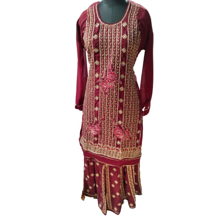 Ladies Panjabi suit with flaper  uploaded by business on 8/23/2023