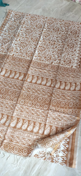 Screen Print sarees  uploaded by RI Handloom Textile on 8/23/2023