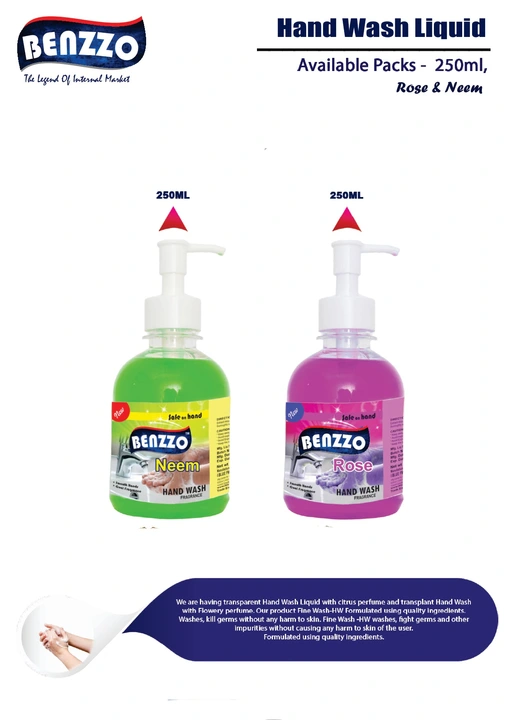 Benzzo Liquid Handwash 250ml uploaded by business on 8/23/2023