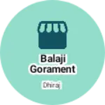 Business logo of Balaji gorament