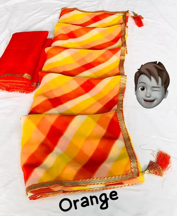 Leheriya saree  uploaded by Metro Textiles on 8/23/2023