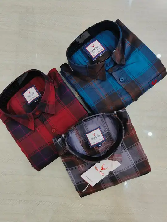 *MENS FULL SLEEVE  CHECK SHIRTS*

*PREMIUM QUALITY*

*FABRIC LAFFER TWILL*

*👔BRAND ALLEN SOLLY*

* uploaded by Shubharambh on 8/23/2023