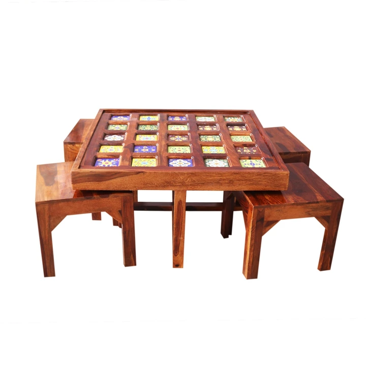 Wooden Tea Table uploaded by Touchwood Handicrafts Furniture on 8/23/2023