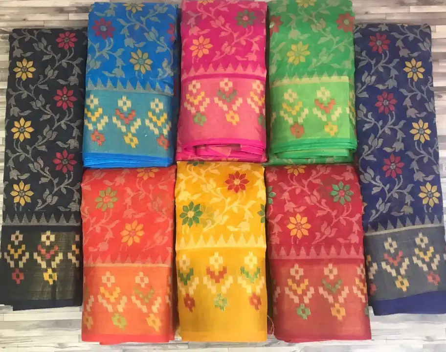 Fancy 5*2 jari pata cottan lilan type fancy printed saree  uploaded by NARMADA SILK on 8/24/2023