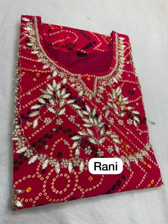 Product uploaded by Jaipuri wholesale gotta patti kurtis nd sarees on 8/24/2023